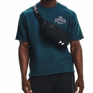 Under Armour burgundy color Crossbody Belt Bag with White Logo